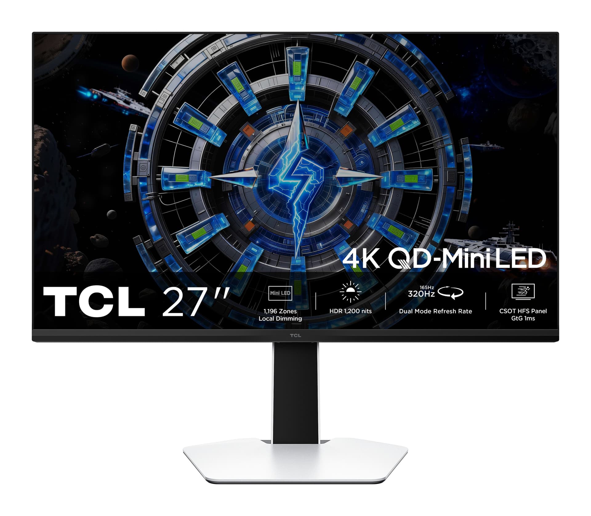 TCL 27C2A Pro 27 inç 160Hz 4K UHD QD-Mini LED Monitör Görsel 1