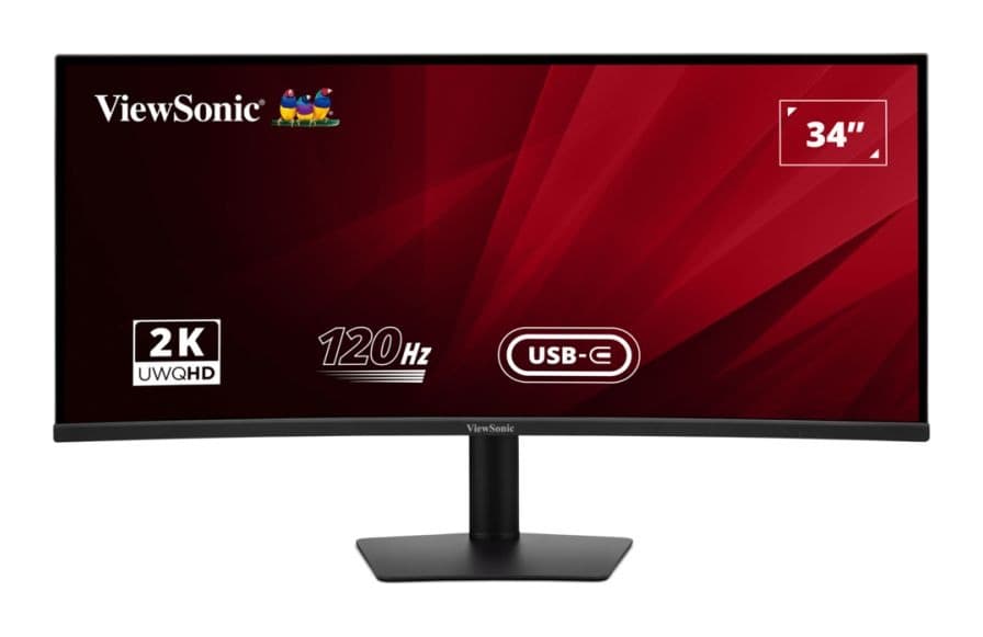 ViewSonic VA3420C 34.1 inç 120Hz UWQHD IPS USB-C (96W PD) KVM Monitör Görsel 1