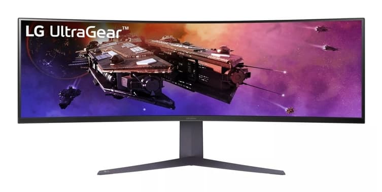 LG UltraGear 45GR75DC-B 44.5 inç 200Hz 1ms Dual QHD 32:9 1500R Curved Gaming Monitör
