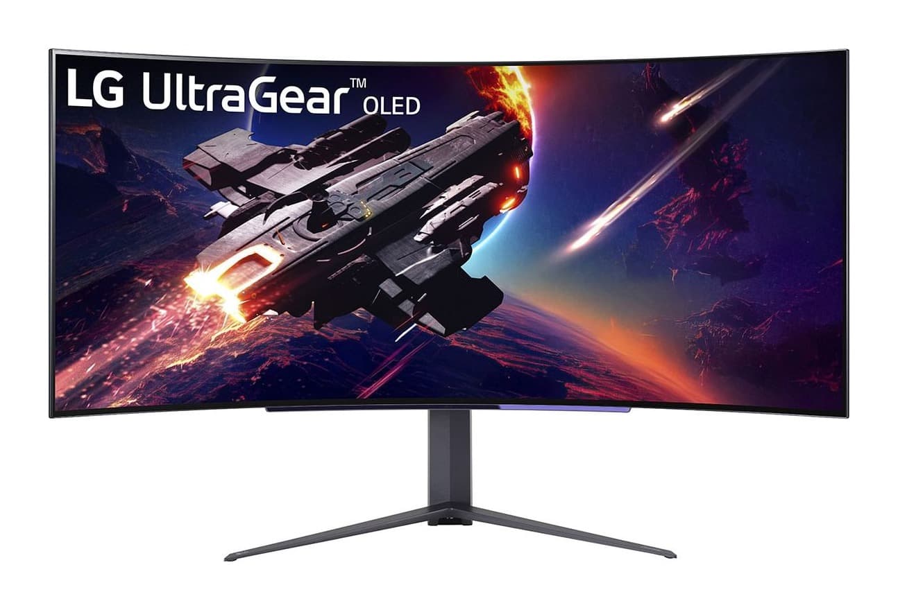 LG UltraGear 45GR95QE-B 45 inç 240Hz 0.03ms WQHD 800R Curved OLED Gaming Monitör Görsel 1