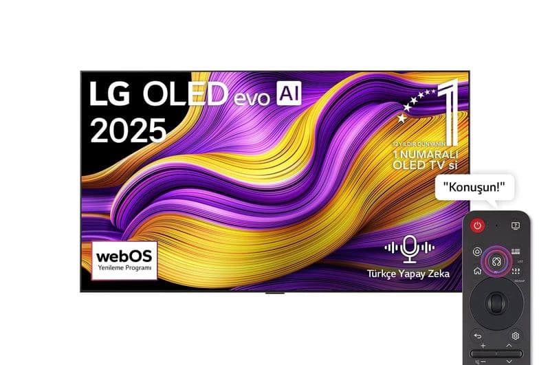 LG OLED77G55LW 77" OLED evo G5 4K Smart TV (2025) Görsel 1