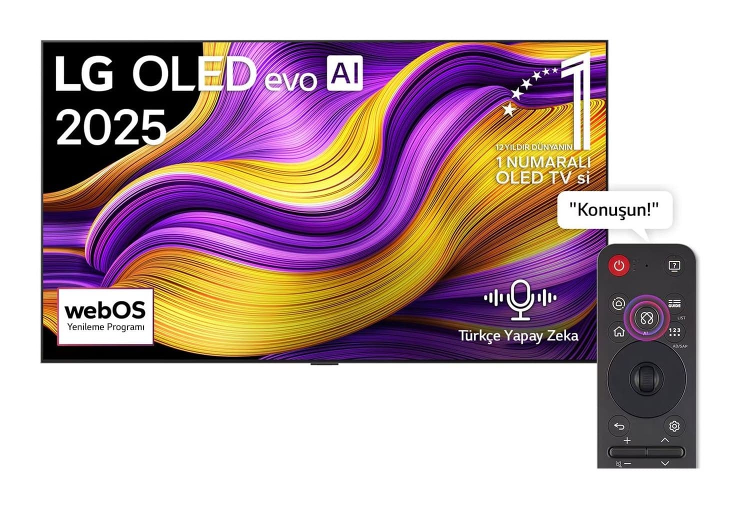 LG OLED83G55LW 83" OLED evo G5 4K Smart TV (2025) Görsel 1