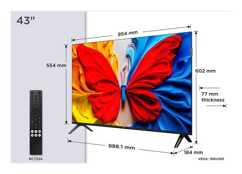 TCL 43S59K 43" Full HD Google TV (2025) Görsel 1