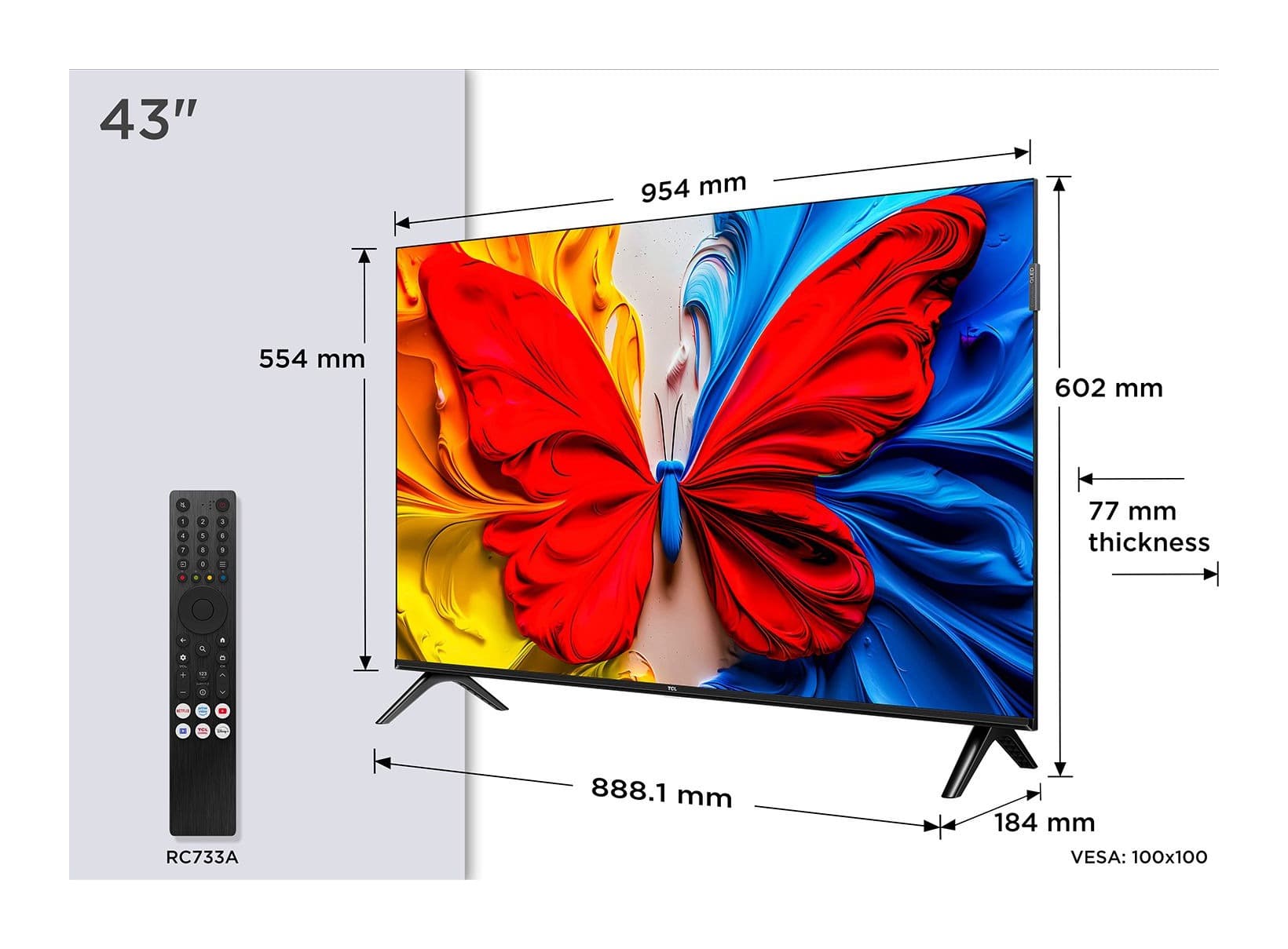 TCL 43S59K 43" Full HD Google TV (2025) Görsel 1