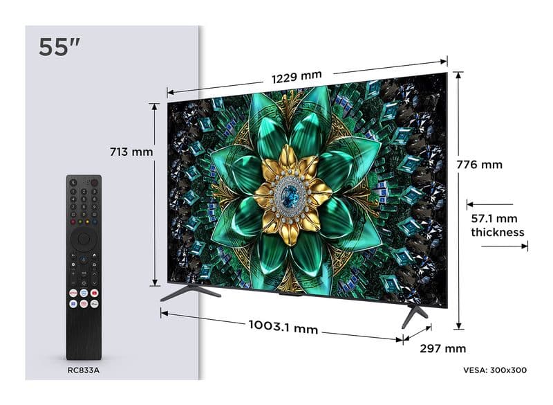 TCL 55Q6C 55" 4K QLED Google TV (2025) Görsel 1