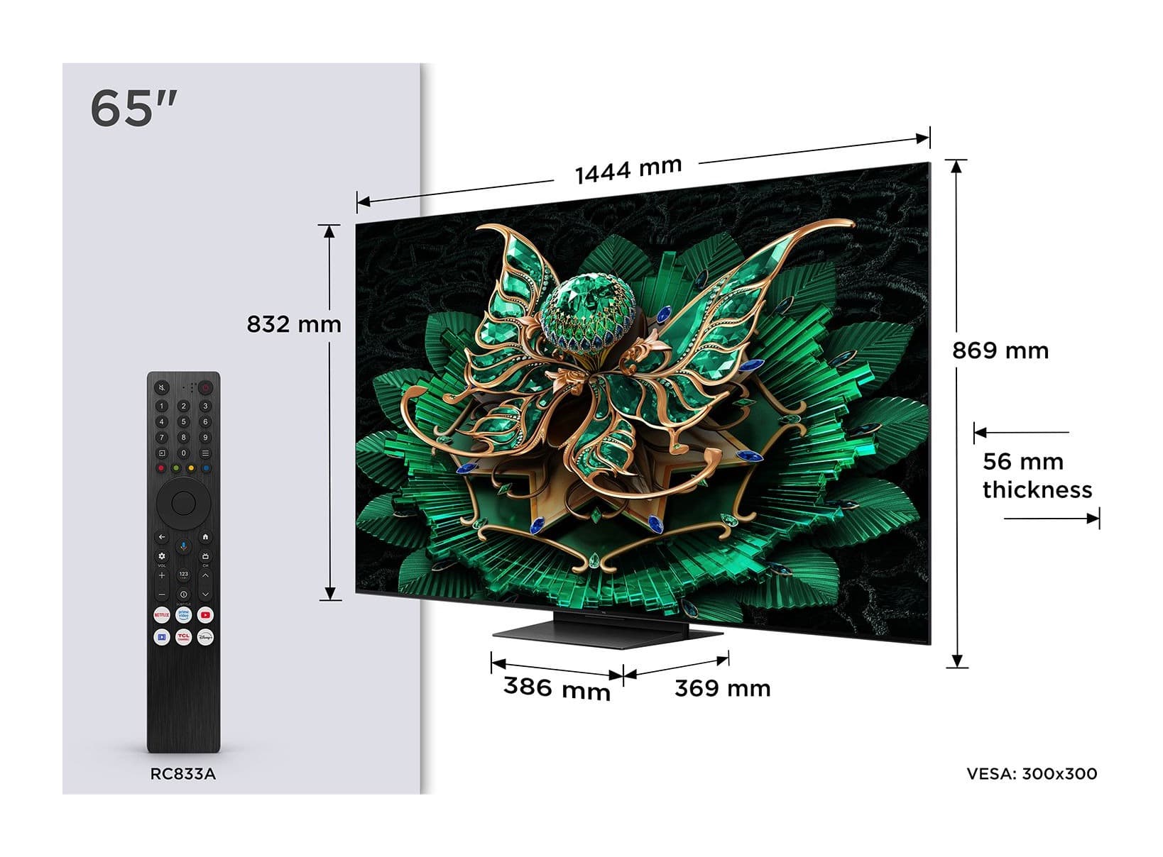 TCL 65C7K 65" 4K QD-Mini LED Google TV (2025) Görsel 1