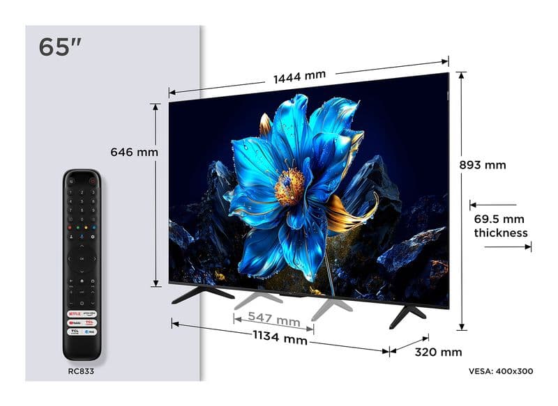 TCL 65P79K 65" 4K UHD Google TV (2025) Görsel 1
