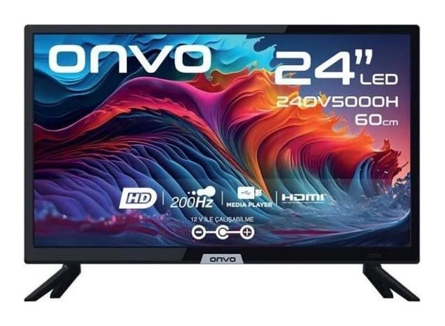 Onvo 24OV5000H 24" HD Ready LED TV (Dahili Uydu Alıcılı) Görsel 1