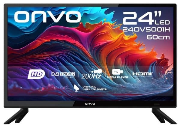 Onvo 24OV5001H 24" HD Ready LED TV (Dahili Uydu Alıcılı) Görsel 1