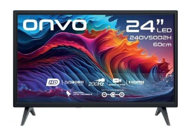 Onvo 24OV5002H 24" HD Ready LED TV (Dahili Uydu Alıcılı) Görsel 1