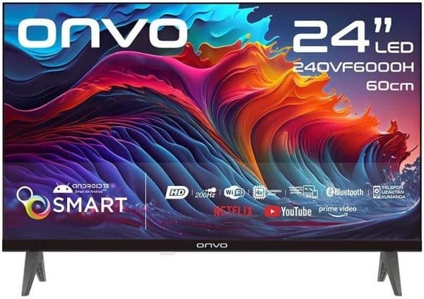 Onvo 24OVF6000H 24" HD Ready Smart Android TV Görsel 1