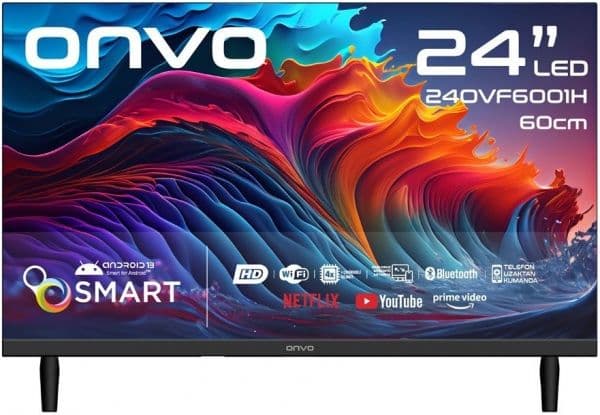 Onvo 24OVF6001H 24" HD Ready Smart Android TV Görsel 1
