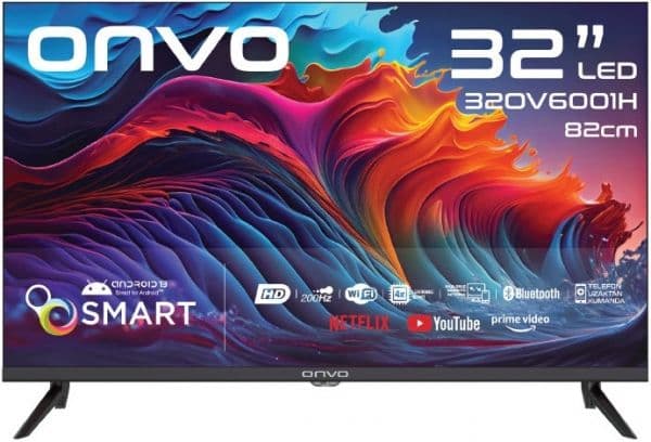 Onvo 32OV6001H 32" HD Ready Smart Android TV Görsel 1