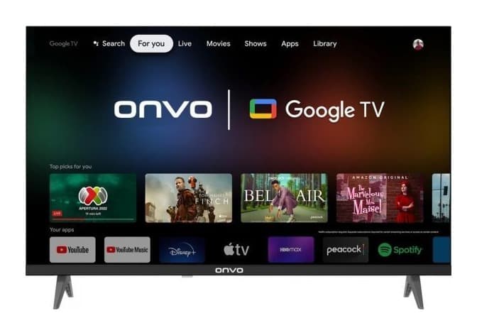 Onvo 32OVF9000H 32" HD Ready Smart Frameless LED Android TV Görsel 1
