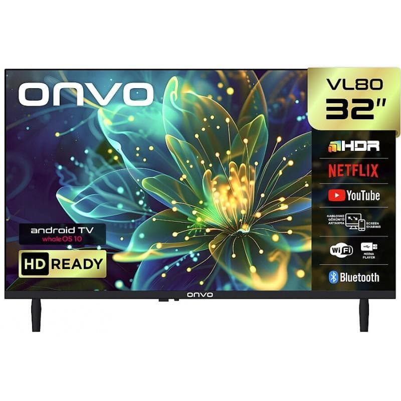 Onvo 32VL80F2HA 32" HD Ready Smart LED TV (whaleOS) Görsel 1