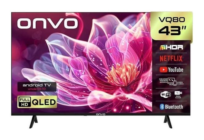 Onvo 43VQ80F3FA 43" Full HD Smart LED TV (whaleOS) Görsel 1
