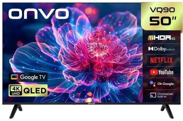 Onvo 50VQ90F3UA 50" 4K Ultra HD Smart QLED Android TV Görsel 1