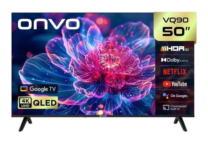 Onvo 50VQ90F3UA 50" 4K Ultra HD Smart QLED Android TV Görsel 1
