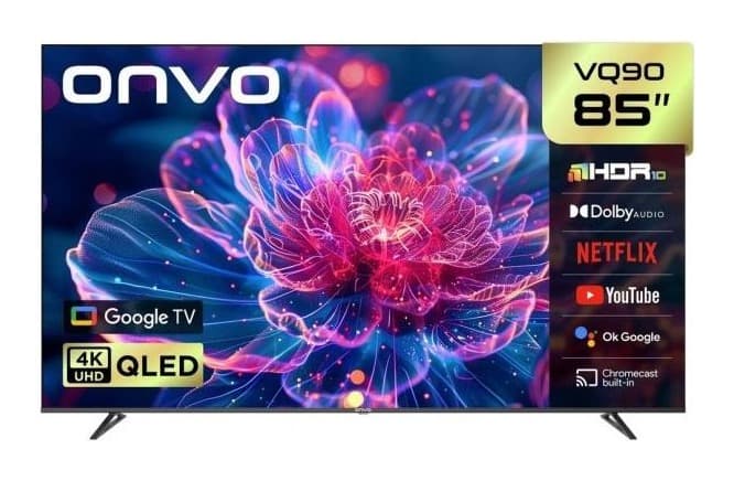 Onvo 85VQ90F3UA 85" 4K Ultra HD Smart QLED Android TV Görsel 1
