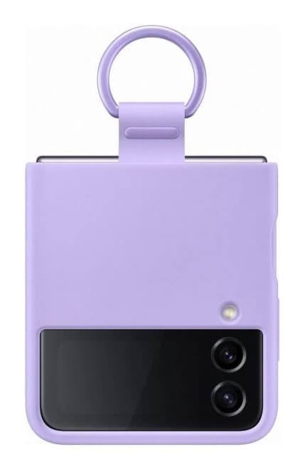 Samsung Galaxy Z Flip4 Yüzüklü Silikon Kılıf Görsel 1