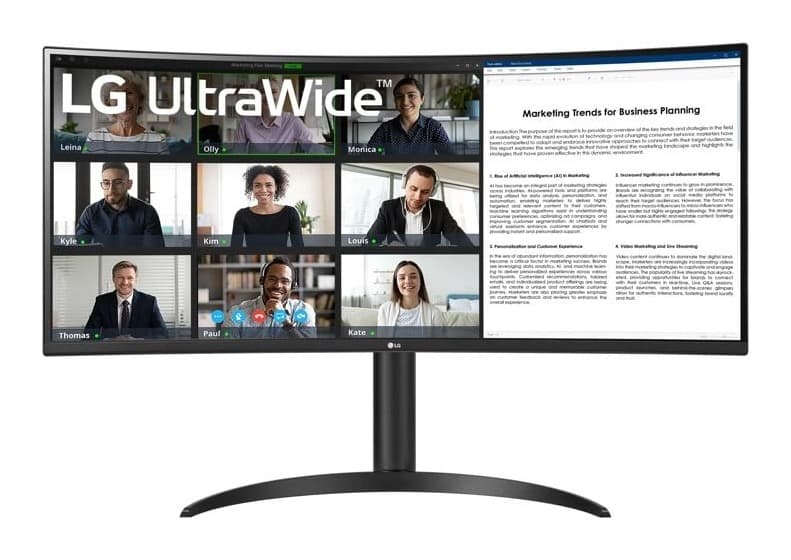 LG UltraWide 34WR55QK-B Görsel 1